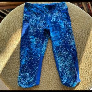 Athleta Cropped Leggings Blue - S - excellent condition